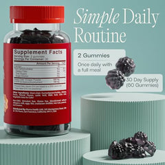 BIOMA ACV Gummies label with vegan and gluten-free notes