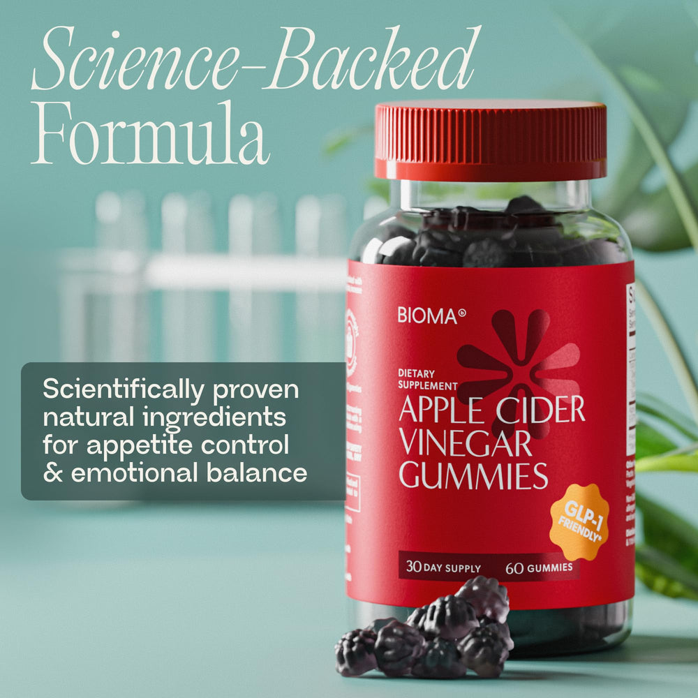 BIOMA ACV Gummies packaging front emphasizing quality