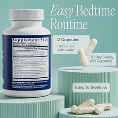 BIOMA Night Metabolism & Sleep bottle label highlighting night-time digestion support.