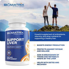 BioMatrix Liver Cleanse capsules show generous dosage for consistent use.