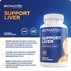 BioMatrix Liver Cleanse capsules with milk thistle offer antioxidant liver support.