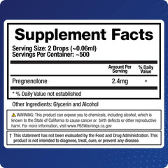 BioMatrix Pregnenolone amber bottle highlighting premium micronized liquid.