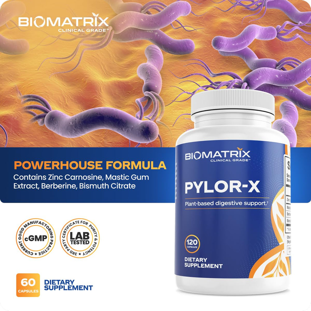 BioMatrix Pylor-X capsule texture closeup shows easy to swallow design