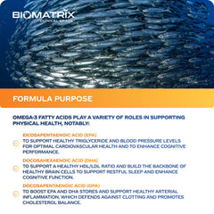 BioMatrix Support Omega on a morning table suggests mood and focus support as part of routine.