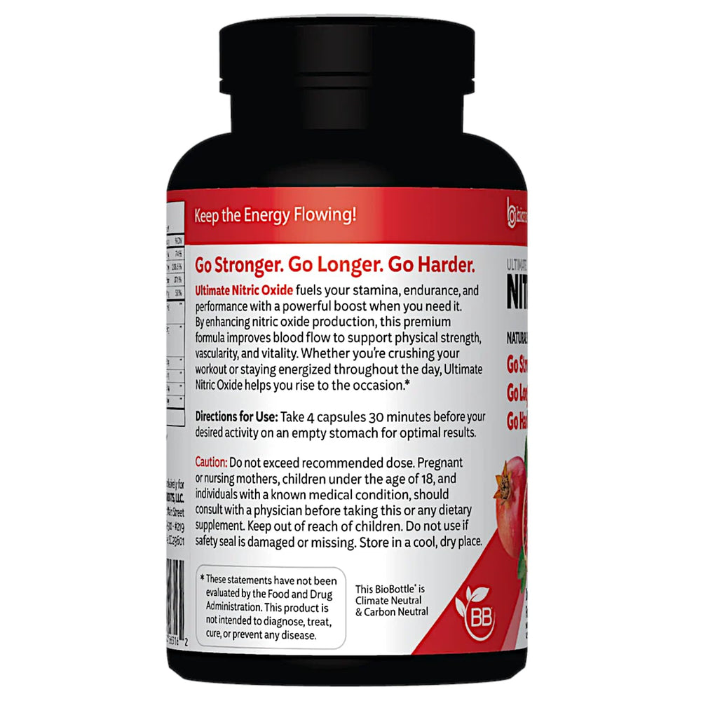 Pouring Bionox capsules into hand for daily-use nitric oxide support