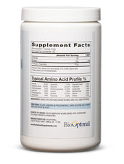 BioOptimal Collagen Peptides dissolving in water for a smooth, quick-mix beverage.