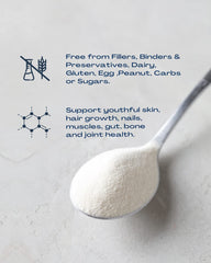 BioOptimal Collagen Peptides in coffee creamer, ideal for a simple daily routine.