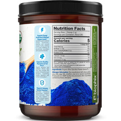 Biophix Blue Spirulina Powder natural blue color for foods and drinks.