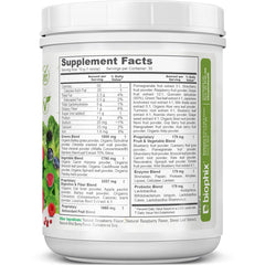 Biophix Phytoberry Greens scoop highlights easy measurement for smoothies.