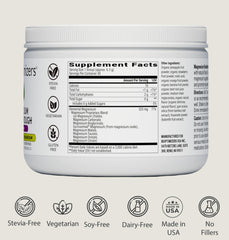 BIOptimizers Magnesium Breakthrough Drink ingredient panel highlighting 8 magnesium forms