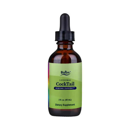 BioPure Cocktail Liposomal Herbal Blend bottle highlighting aroma and quality