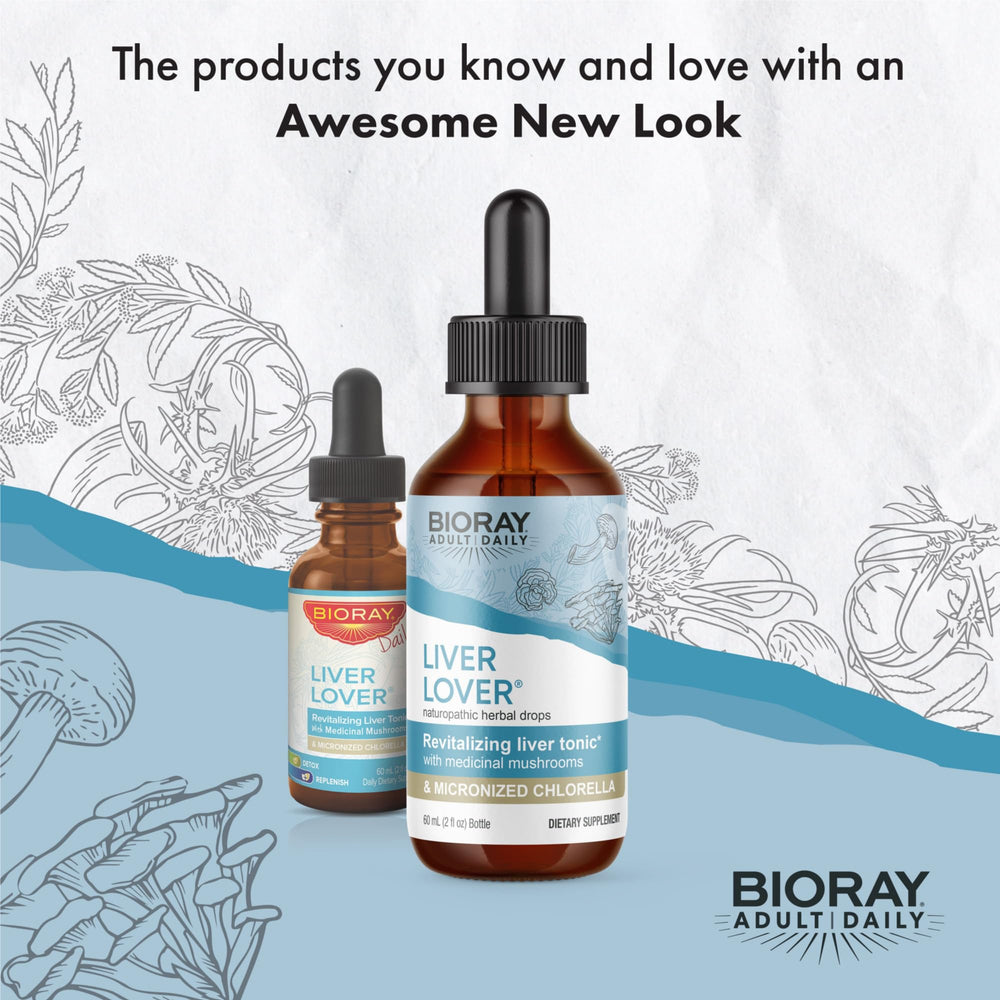 BIORAY Daily Liver Lover ingredients reveal organic formula aiding detox and vitality.