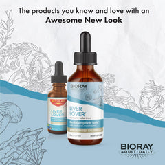 BIORAY Daily Liver Lover ingredients reveal organic formula aiding detox and vitality.