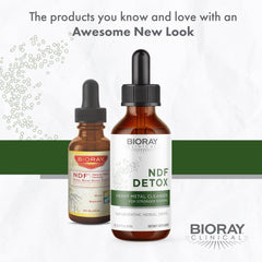 BIORAY NDF drops in a glass ready for simple daily use