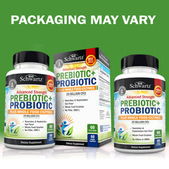 BioSchwartz bottle back showing supplement facts and allergen-free benefits