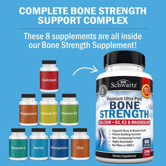 BioSchwartz Bone Strength features three calcium types for balanced mineral delivery