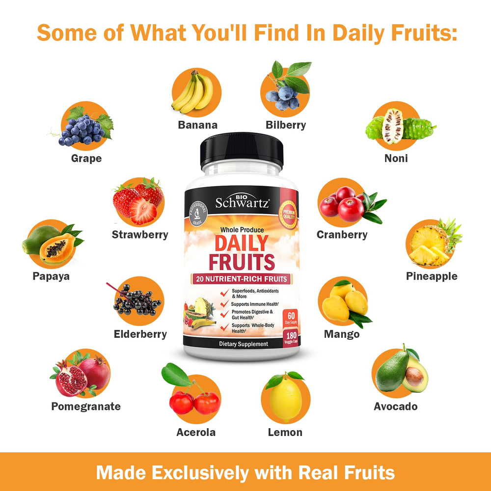BioSchwartz vegan non-GMO label indicates clean, plant-based nutrition.