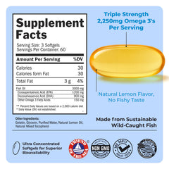 BioSchwartz wild-caught fish oil bottle close-up emphasizing sustainability.