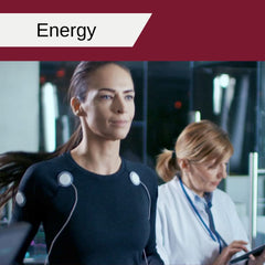 BIOSPEC Fibro-Ease Multi bottle with nutrient icons indicating energy support.