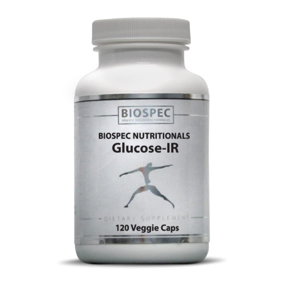 BIOSPEC Glucose-IR bottle front view for everyday wellness support.