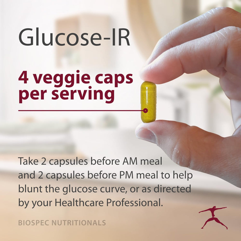 BIOSPEC Glucose-IR chromium picolinate tablet emphasizing high-potency metabolism support.