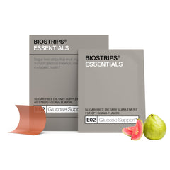 BIOSTRIPS Glucose Support strip top view for quick craving control.