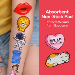 BioSwiss emojis bandages add playful design while protecting delicate skin during first aid
