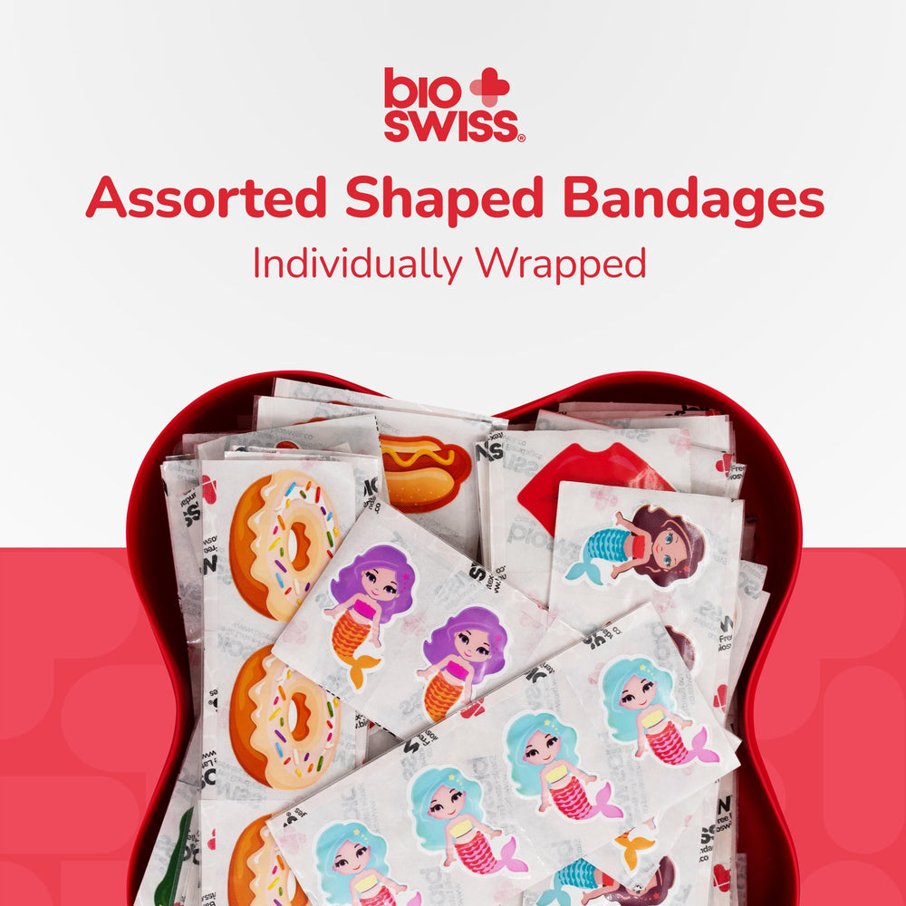 BioSwiss flamingo bandages deliver breathable latex-free protection for small wounds