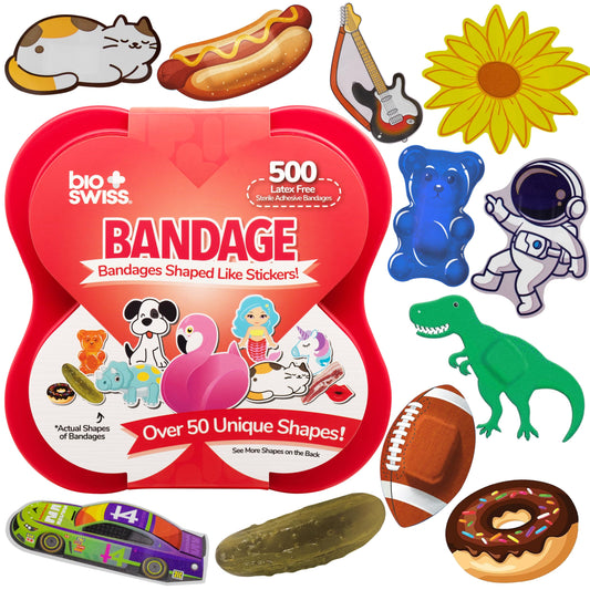 BioSwiss unicorn bandages provide gentle coverage for kids' minor cuts and scrapes