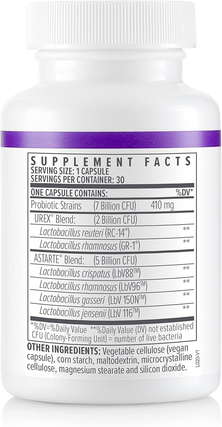 Biote VH Balance label close-up emphasizing product name and microbiome focus.