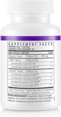 Biote VH Balance label close-up emphasizing product name and microbiome focus.