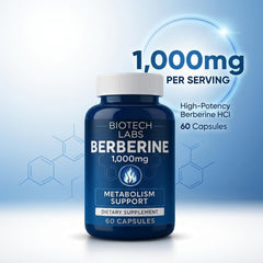 Berberine capsules with Bitter Melon and Banaba for on-the-go metabolic support.