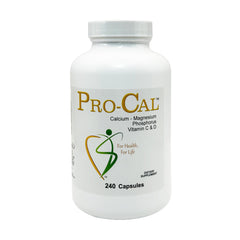 Biotek Pro-Cal bottle front, sturdy packaging for daily bone support.