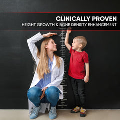 Biotequelab height growth ingredients glossary emphasizes minerals and vitamins for bone support.