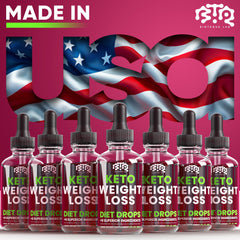 Biotequelab Keto Weight Loss Drops packaging designed for on-the-go daily use.