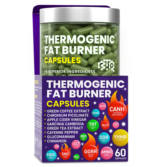 BIOTEQUELAB thermogenic fat burner bottle showing green tea extract for energy