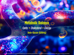 Biotest Beta-Glucan bottle on desk suggests daily wellness routine.