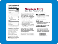 Biotest Metabolic Drive Protein Vanilla bottle and pour-ready lid for shakes.