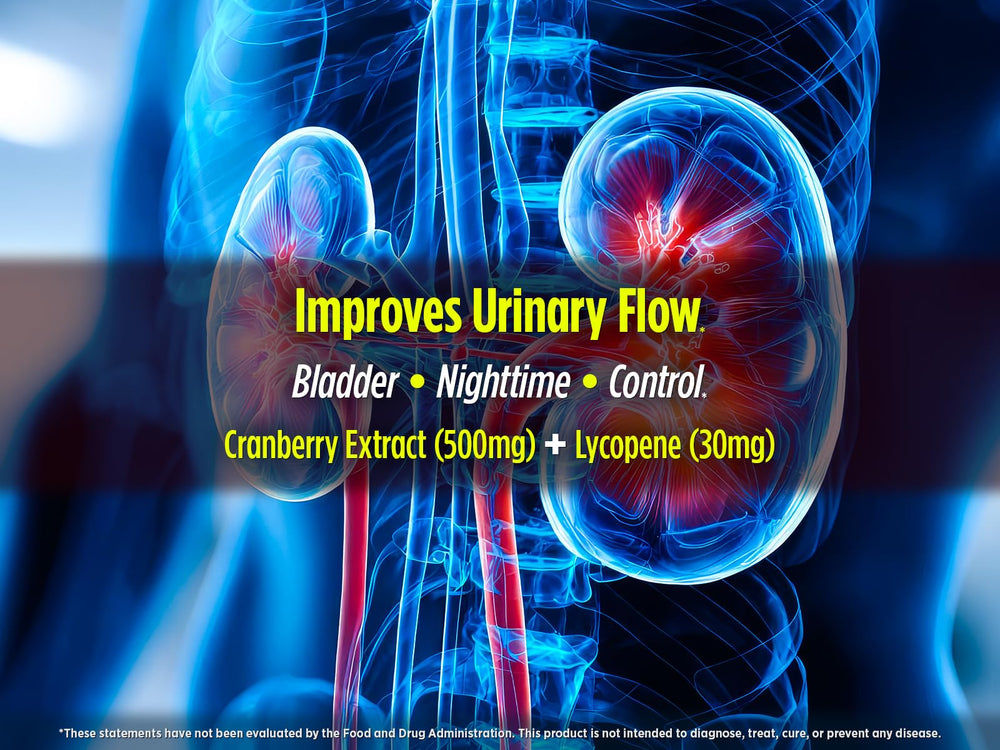 Biotest P-Well cranberry extract graphic highlights urinary support.