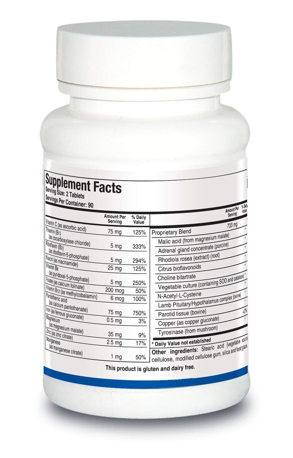 BIOTICS RESEARCH ADB5-Plus bottle-pour capturing a clean dispensing action.