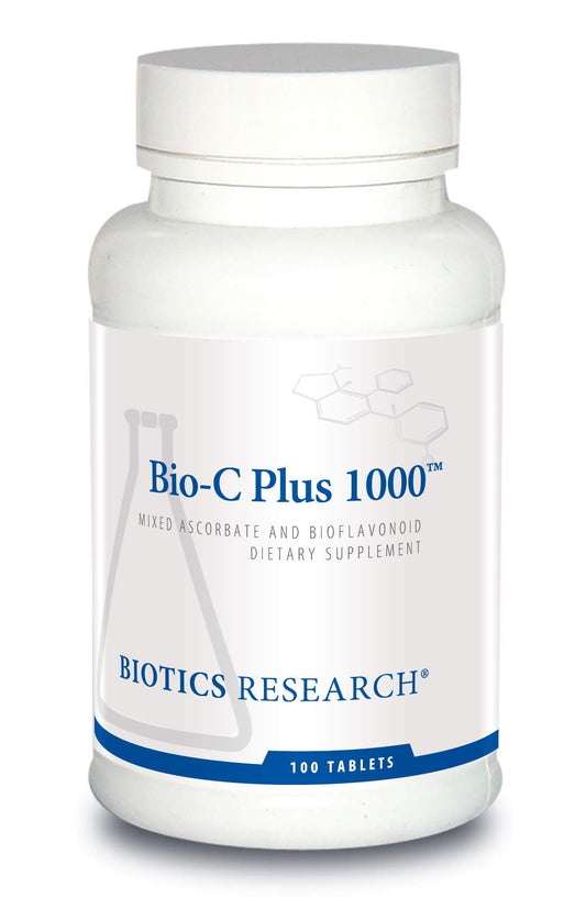 Biotics Research Bio C Plus 1000 bottle front view highlighting antioxidant support