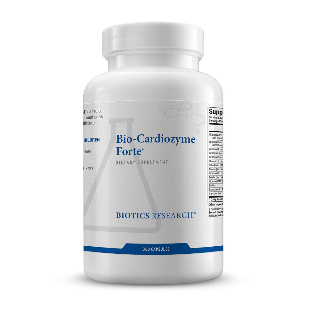 Biotics Research Bio Cardiozyme Forte bottle for daily cardiovascular support