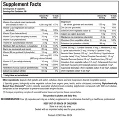 Biotics Research Bio Cardiozyme Forte label closeup highlighting heart-healthy ingredients