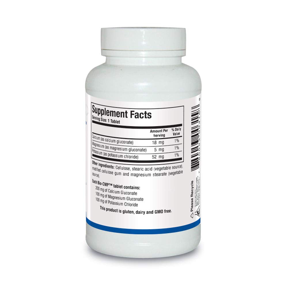 Biotics Research Bio CMP label closeup highlights minerals for metabolic support.