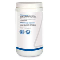 Biotics Research BioFiber Complete scoop beside cup, highlighting convenient 5 g serving