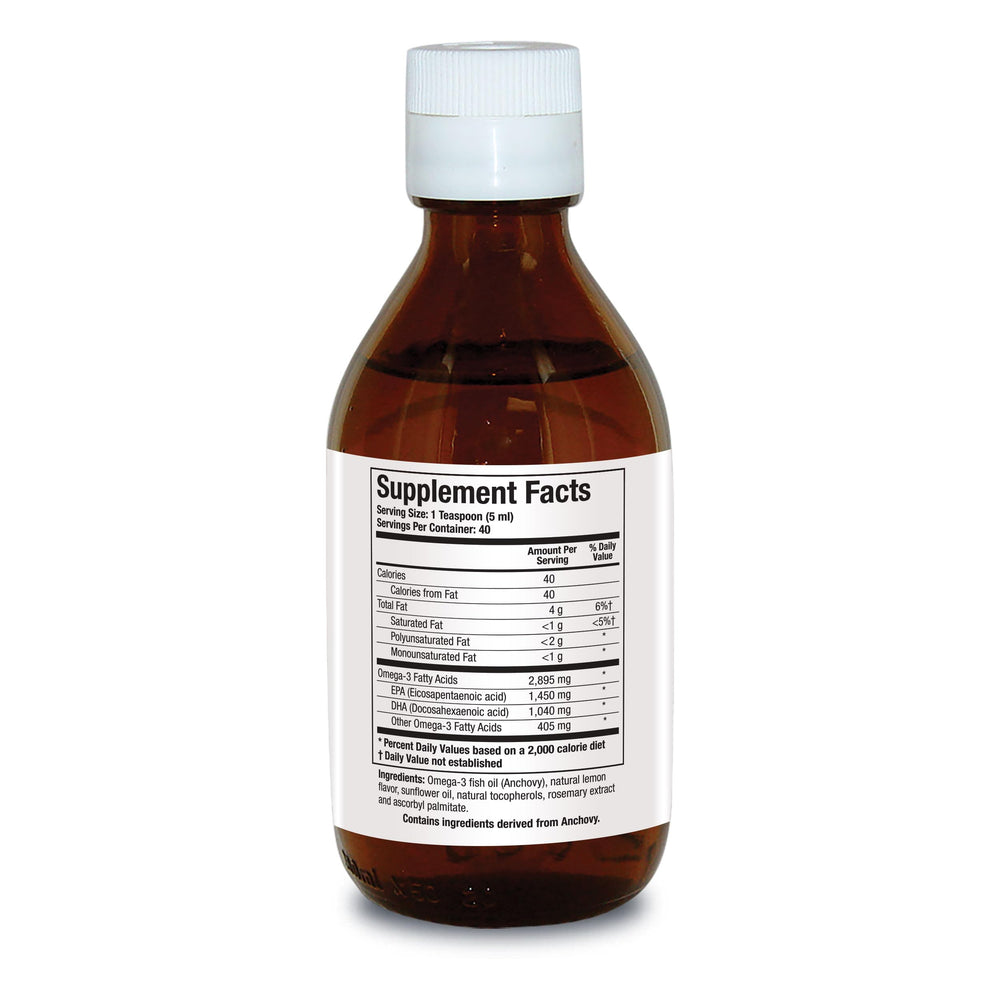 Biotics Research Biomega-3 Liquid teaspoon dispense demonstrates easy dosing.