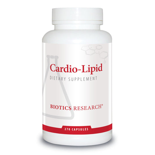 Biotics Research Cardio-Lipid bottle front for cardiovascular support