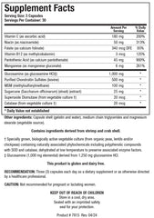 Biotics Research ChondroSamine Plus label close-up showing connective tissue ingredients.