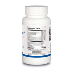 Biotics Research Nuclezyme Forte label closeup highlighting vitamins and minerals for aging support.