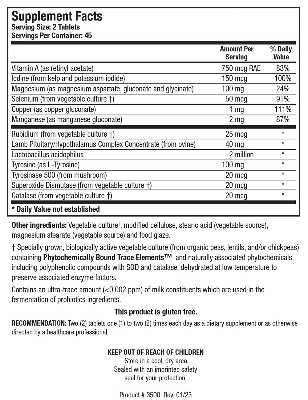Pills being poured from bottle for daily thyroid support
